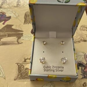 New two set of Cubic Zirconia Sterling Silver